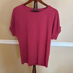 Pink Clover Women's Short Sleeve Tee in Deep Pink